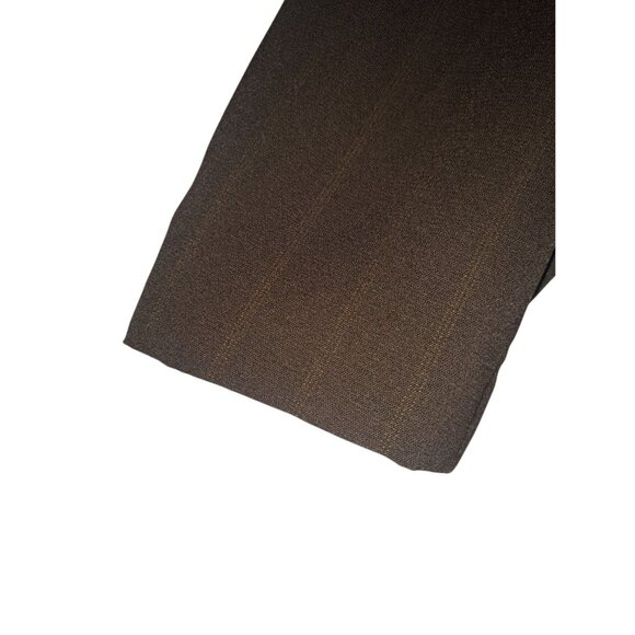 Chadwicks Womens Brown Pinstripe Blazer 16 AFC Polyester/Rayon Blend - Picture 2 of 12